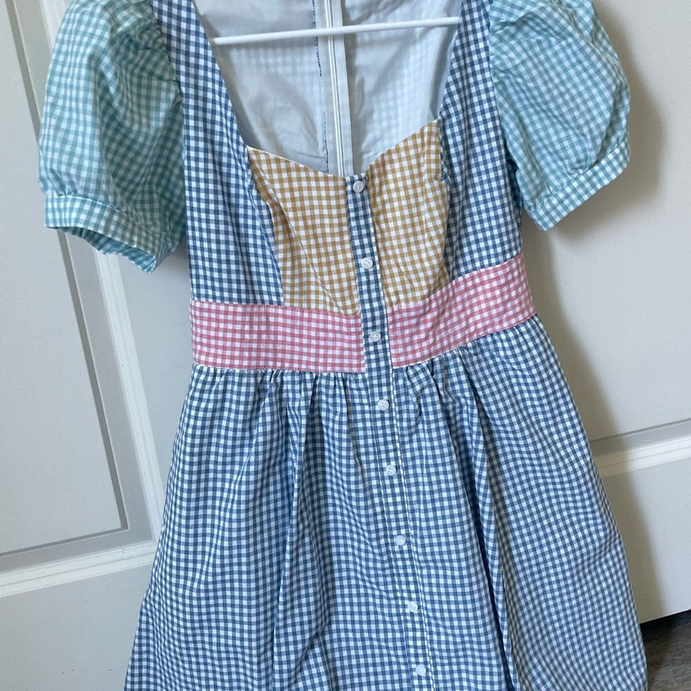 Multi Colored Gingham Dress